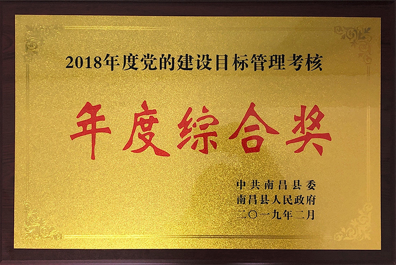 2018年县域年度综合奖